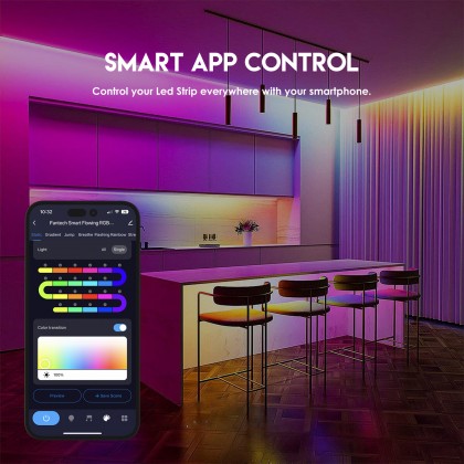 FANTECH Smart Life Flowing LED Strip 3 Meter + LED Controller