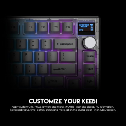 Fantech MAXFIT81 MK910 Wireless Bluetooth 75% Mechanical Keyboard Gaming PBT VIBE EDITION