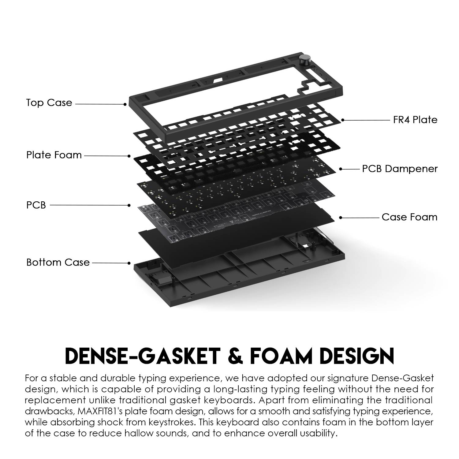 Fantech Maxfit81 MK910 Gaming Keyboard Barebone Version