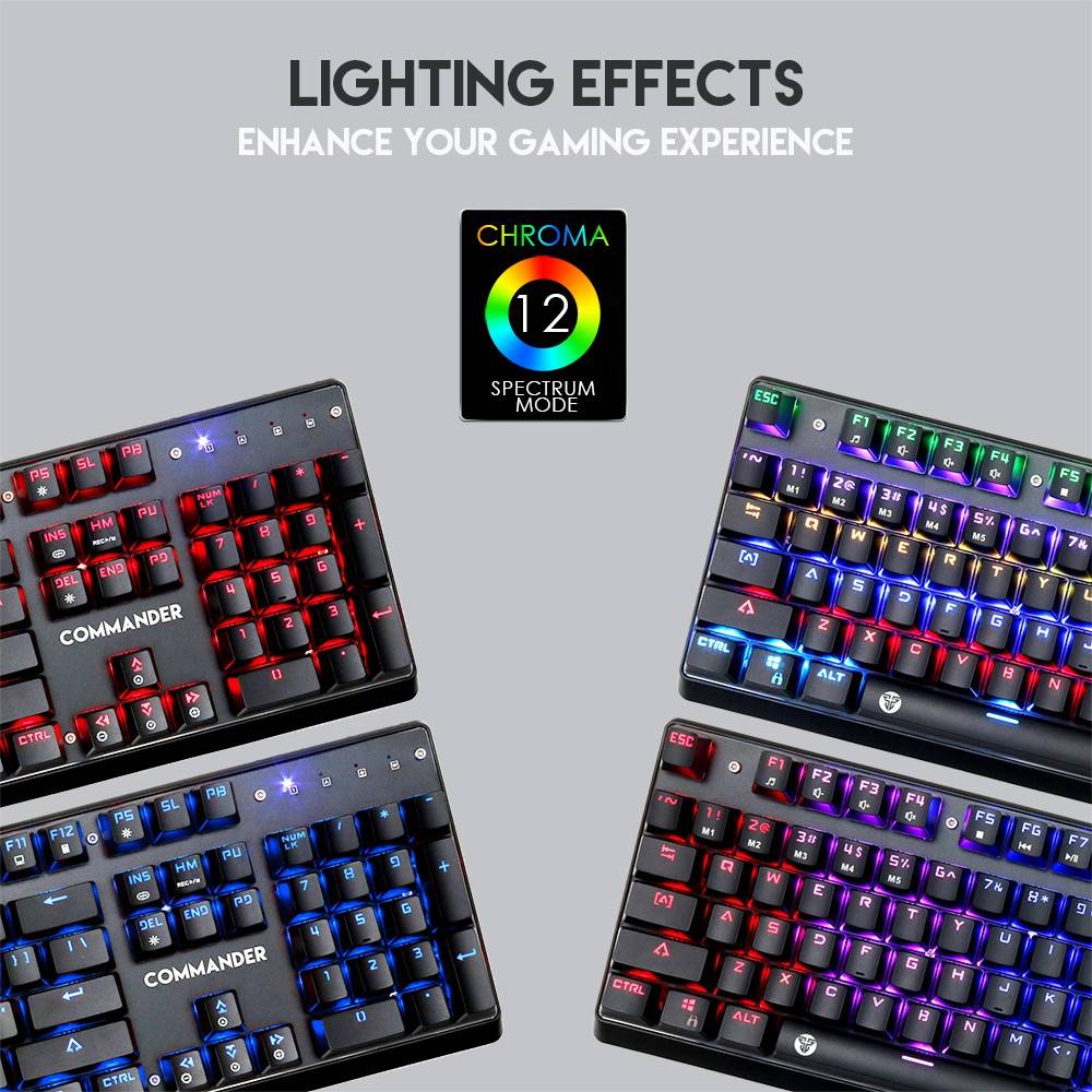 Fantech COMMANDER MVP862 RGB Gaming Keyboard & Mouse bundle set