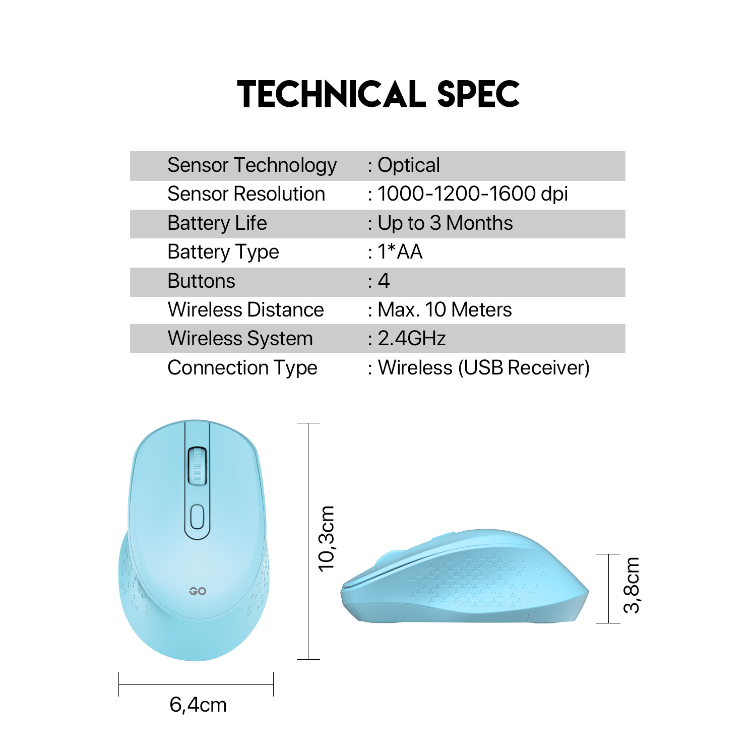 5442b776 - FANTECH W606 GO: Productive Wireless Mouse